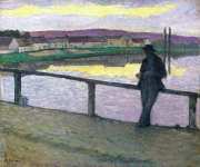 Sunset on Pont-Aven (Young Man in front of the Sea)